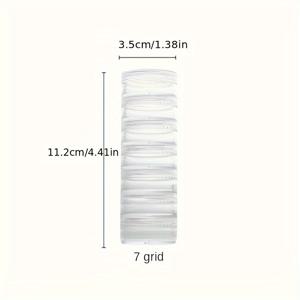 TEMU 7개 세트 컴팩트 알약 정리함 - 휴대용, 식품 등급, 방습 미니 약통 일상 사용 - 쌓을 수 있는 투명 플라스틱, 다용도 수납 디자인, 지갑용 알약 상자