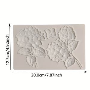 TEMU 실리콘 하이드렌지아 꽃 몰드 - 퐁당, 검페이스트, 슈가크래프트용 - BPA 프리 케이크 장식 몰드 - 주방 베이킹 도구, 쿠키, 컵케이크 토퍼, 석고 주조용 - 결혼식, 생일, 파티 장식용 - 재사용 가능
