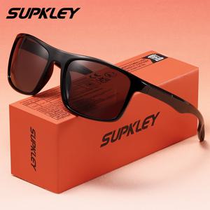 TEMU SUPKLEY 원래 트렌디한 편광 안경은 비스듬한 TR90 직사각형 프레임이 있는 초경량으로, 스타일리시한 곡선 다리 특징으로 야외 운전, 낚시 및 사이클링에 완벽합니다. UV400 보호 기능을 제공하며, 남녀 공용으로, 스포츠 패션 액세서리로 이상적인 제품입니다.