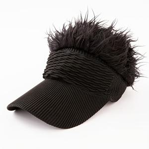 TEMU 탈착 가능한 머리카락이 있는 스트레치 핏 통기성 베이스볼 캡 - 스포츠, 힙합 & 캐주얼 스트리트웨어용 조절 가능 스냅백 물고기 비늘 질감 모자 (블랙)
