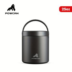 TEMU 1개 POWCAN 25oz 스테인리스 스틸 진공 단열 식품 용기, 누수 방지 열수프 용기, 플립 탑 뚜껑, 재사용 가능한 라운드 다목적 보온병, 학교, 사무실, 여행용 - 크리스마스 선물