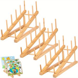 TEMU 3pcs 클래식 목제 퍼즐 보관 랙, 11..5 x 7.4 인치 퍼즐을 위한 쉽게 설치할 수 있는 디스플레이 스탠드, 성인용 수공 수집 홀더, 퍼즐 걸이 랙