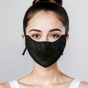 TEMU 여성용 우아한 레이스 자외선 차단 베일 - 가벼우며 통기성이 좋은 장식용 얼굴 스카프 - 야외 활동 및 모기 방지에 적합