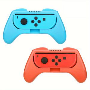 TEMU 닌텐도 스위치 컨트롤러 핸들 케이스 키트와 호환되는 2개 세트, Joy Cons 컨트롤러와 호환되는 내마모성 핸들 키트