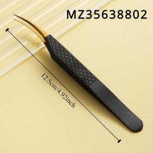 TEMU 눈썹 및 속눈썹 익스텐션, 무향, 곡선형 팁, 개별 스트립 래시 애플리케이터, 네일 아트 및 메이크업 도구를 위한 정밀 금속 족집게