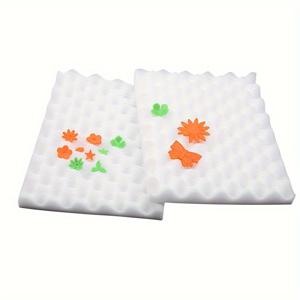 TEMU 2pcs 플리핑 건조 및 형상 주방 케이크 도구 프레넌 폼 패드 - 설탕 꽃, 초콜릿 및 가ム 패스트를위한 건조 꽃 스펀지 매트 - 형상 및 건조를위한 레스토랑 주방 주방 도구