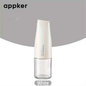 TEMU Appker 1pc 자동 개폐 올리브 오일 디스펜서 - 누출 방지 주방 오일 병, 요리 및 조미료, 샐러드 및 에어 프라이어에 적합 - 손 세척전용 가능, 화이트, 그린 및 옐로우로 제공됩니다.
