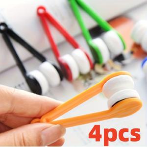 TEMU 1개/2개/4개 다기능 휴대용 안경 세척제, 손상 없는 렌즈 와이프, 거실, 침실, 주방, 자동차, 야외 사용을 위한 범용 애플리케이터