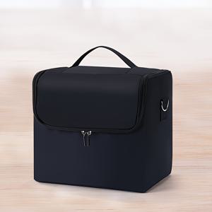 TEMU 1pc 대형 메이크업 여행용 케이스, 업그레이드된 오버사이즈 네일 아트 보관함, 다색 화장품 정리 가방, 지퍼 클로저 및 네일 폴리시, 브러시, 립스틱, 아이섀도우, 메스카라용 다중 컴파트먼트가 있는 여행용 메이크업 가방
