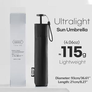 TEMU Parachase 초경량 111g 카본 파이버 접이식 우산 - 자외선 차단 및 방풍 여행용 우산, 6R 알루미늄-유리 리브, 수동 개폐 가능한 휴대용 선 패라솔, 출퇴근용 (19.69인치, 8색상)