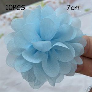 TEMU 10PCS 2.8인치 (7cm) 쉬폰 꽃 머리 액세서리 (클립 없음), DIY 드레스 샌들 브로치를위한 부티크 꽃, 패션 웨딩 장식 꽃 헤어 밴드 헤드밴드 센터 용품