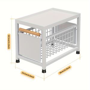 TEMU 1개 당겨서 사용하는 수납 선반, 주방 캐비닛 양념 선반, 이중층 수납 선반, 캐비닛 정리대, 당겨서 사용하는 서랍 수납 선반, 주방 및 침실 정리 및 수납 용품