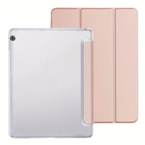 TEMU 화웨이 미디어패드 T5/T3/T9.6 M5 라이트 10. 케이스, 조절 가능한 각도의 인공 가죽 스탠드 커버, 접이식 하드 쉘 보호 케이스