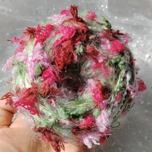 TEMU 50g 컬러풀 나비 꽃 날아가는 손 혼합 원사, DIY 땋은 장식품. 가방. 인형, 후크 스웨터. 모자. 스카프 등, 특별한 꽃 스타일 수제 혼합 원사 볼