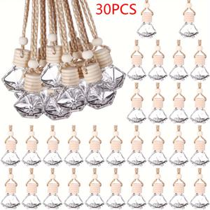 TEMU 30팩 8ml 유리 향수 병, 스타일, 가정 및 차량 장식, 매달린 장식, 손 세척전용, PVC 없음.|향수