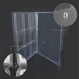 TEMU 9칸 투명 동전 수집 보관함 - 내구성 있는 PC 보호 디스플레이 케이스, 동전 및 수집품용 스크래치 방지 정리함, 쉬운 가시성 디자인, 수집품 디스플레이 케이스 | 깔끔한 정리 | 개별 슬롯 보호