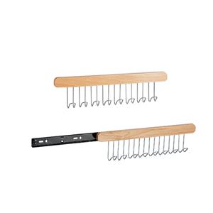 TEMU 1pc 전통적인 나무 옷걸이, 조절 가능한 웨이브 디자인, 벽걸이 나무 옷걸이, 다기능 솔리드 우드 속옷 홀더, 확장 가능한 옷걸이 정리함
