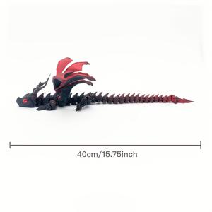 TEMU 아르트 데코 레진 드래곤 조각, 3D 프린트 날개 달린 진 마차 드래곤 피규어, 테이블탑 동물 테마 장식, 다용도 아트 공예 장식품, 방 및 데스크탑 디스플레이용