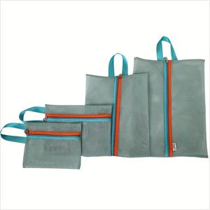 TEMU 4/4pcs 다용도 메쉬 여행용 보관 가방 - 옷, 신발 및 액세서리용 휴대용 메쉬 가방 - 쉽게 포장할 수 있는 보관 가방, 상자, 캐비닛, 랙, 야외 보관