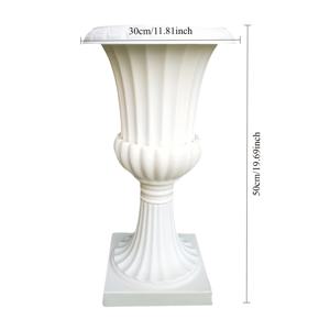 TEMU 빈티지 모로코 스타일 꽃병 및 촛불 홀더 - 화이트 플라스틱 수크클렌트 플랜터, 결혼식, 루마니아 정원 장식, 실내/실외 사용, 디자인, 가벼우면서 내구성이 뛰어난, 정원 장식