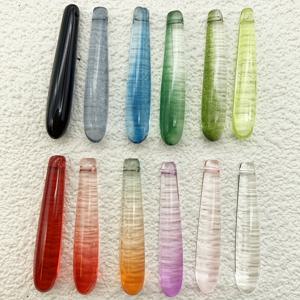 TEMU 20pcs 다양한 색상의 무작위 혼합 색상 긴 물방울 유리 장식 - DIY 보석 만들기, 비즈 및 공예, 보석 장식|에너지 있는 장식|유리 장식, 보석 만들기용 장식
