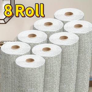 TEMU 3D 폼 벽지 스티커 8 롤, 자체 접착성 두꺼운 벽 패널, 텍스처 디자인, 홈 리노베이션 벽 스티커, 껍질과 스티커, 쉽게 청소 및 절단, 거실, 주방, 침실, 기숙사, 사무실 장식에 적합