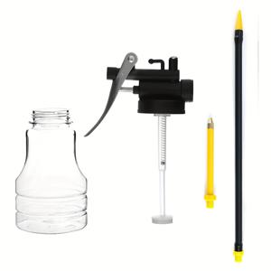 TEMU 250ml 고압 핸드 오일 캔, 유연한 뚜껑과 내구성 있는 구리 노즐 - 투명한 PE 플라스틱, 자전거, RV, 자동차, 보트 및 DIY 프로젝트용 쉬운 충전 디자인, 윤활 도구 | 투명한 디자인 | ABS 플라스틱 바디