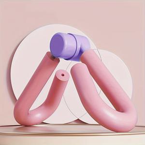 TEMU 1pc 핑크 골반 바닥 및 엉덩이 트레이너, 블루 볼이 있는 블루 볼 - 산후 회복 및 몸 형성 운동기, 다리 및 엉덩이 톤, 코어 강화 운동 액세서리, ABS 소재