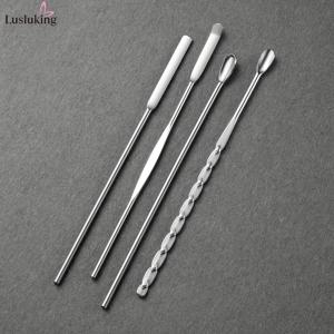 TEMU 4pcs 네일 아트 믹싱 스푼 세트 – 파우더 & 액체 혼합, 젤 글루, 아크릴 파우더 및 DIY 네일 아트에 완벽한 도구