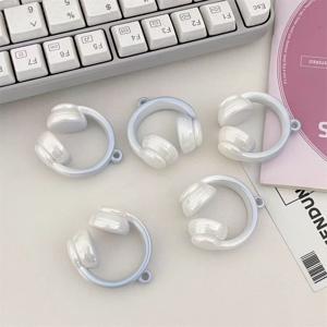 TEMU 5개, 새로운 헤드폰 비즈 홀 비즈 크림 캔디 빈 아크릴 DIY 장식 헤드폰 펜던트 목걸이 펜던트 액세서리, 의류, 신발 및 보석 액세서리/신발, 보석, 시계 액세서리/액세서리/비즈, 보석 제조 용품