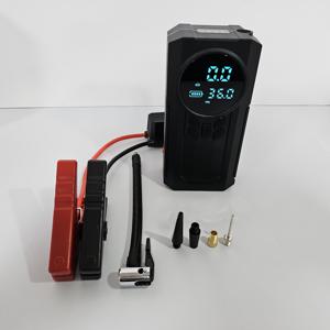 TEMU 휴대용 자동차 스타터 및 공기압축기, 8000mAh 리튬 배터리 충전식 무선 펌프, USB 전원, 스마트 디지털 디스플레이, LED 라이트 포함, 자동차 점프 스타터, 타이어 인플레이터, 볼 및 자전거, 오토바이용