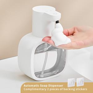 TEMU 자동 비누 분사기, 벽걸이형 전기 비누 분사기, 실시간 폼 모니터링, 지능형 인덕션, USB 충전, 리튬 배터리, 플라스틱 재질, 욕실, 주방, 호텔, 레스토랑, 바버 쇼용