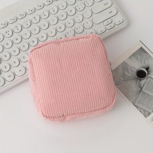 TEMU 1개 핑크 생리대 보관 가방, 휴대용 보관 가방, 대용량, 심플한 스타일, 생리대, 패드, 여아 필수품 보관 - 외출용 좋은 선택. 시리즈 화장품 가방 여행 학습 용품 여행 필수품 화장품 가방 휴일 필수품 화장품 가방 화장품 보관 가방 휴일 겨울