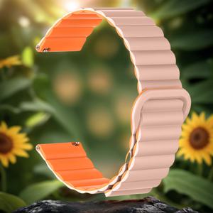 TEMU 그린 실리콘 자석 시계 밴드 20mm/22mm - 퀵 릴리스 조절 가능한 스마트워치 스트랩 남녀용, 갤럭시 기어 S2/S3, GT2, 펜릭스 5S 플러스와 호환 가능, 시계 스트랩 및 도구 포함, 스마트 워치 액세서리|스마트워치