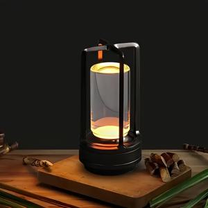 TEMU 1pc 현대적인 기하학적 USB 충전 크로스 테이블 램프, 터치 제어, 삼색 조절, 우주 테마 메탈 디자인, 사무실 및 가정 장식용, 배터리 필요 없음, 이상적인 크리스마스 선물, 책상 램프|식탁조명