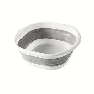 TEMU 대용량 접이식 욕조 - 청소, 세탁 및 보관을 위한 다기능 플라스틱 바구니, 욕실, 주방 및 야외 사용에 이상적, 세탁 바구니, 접이식 욕조
