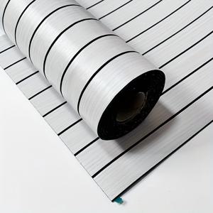 TEMU 1롤 PVC 벽 목재 패널, 방음 폼 벽 패널, 즉석 붙이기 벽 패널, 인테리어 장식용 3D 벽 패널 300cm*40cm