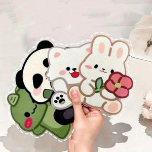 TEMU 4pcs 귀여운 만화 동물 화장실 스티커, 자체 접착, 냄새 제거, 향기 유지, 방수 아로마 테라피 데칼을 위한 욕실 유리 표면, 재사용 가능