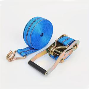 TEMU 2pcs 세트의 강력한 화물 묶음 스트랩, 쉽게 무거운 물체를 안전하게 유지, 강화 및 내구성, 이동, 트레일러, 트럭 고정 웹, 묶음 스트레스, 두꺼운 내마모성 조임 로프, 범용 적응성