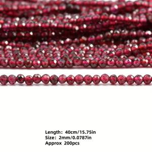 TEMU 2mm/3mm/4mm 천연 라운드 비즈 DIY 팔찌 및 목걸이 제작 소재, 핸드메이드 액세서리용