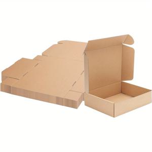 TEMU 20개 대형 배송용 상자 14.17x10.24x2.36인치 - 내구성 있는 골판지 카드보드, 지구 노랑/연노랑색 - 할로윈, 크리스마스, 발렌타인데이 및 공예용 튼튼한 소규모 비즈니스 포장