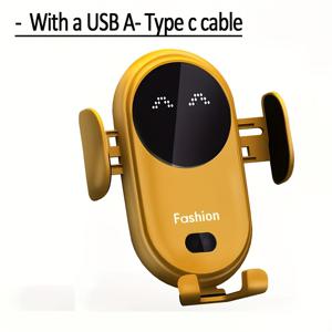 TEMU USB 전원 자동 클램핑 차량 전화 거치대, 15W 고속 충전 에어 벤트 휴대폰 브래킷, for iPhone 16 Pro Max/16/15/14/13/12/11/XS/X/8, for Samsung for galaxy S24/S23/S22/Note 20 Ultra/Note 10/S10/S9/S8과 호환, 자동차용 배터리 없음|핸드폰거치대|휴대폰거치대