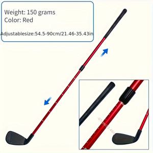 TEMU 초보자용 조절 가능한 골프 칩핑 트레이너 22-37인치 - 경량 ABS 클럽, 청소년 및 성인 연습용, 5가지 색상|골프티