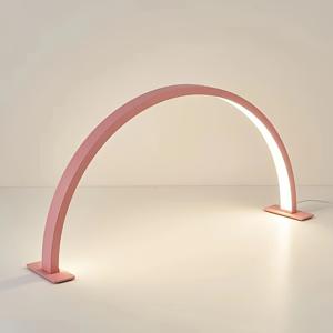 TEMU 1개 반원형 LED 매니큐어 램프, USB 플러그인, 알루미늄 소재, 삼색 + 무제한 조광, 네일 아트, 속눈썹 연장, 타투 및 라이트 베이지 케어용, 데스크탑 설치|네일아트