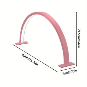 TEMU 1개 하프 문 LED 네일 램프 - USB 전원 듀얼 컬러 화이트 & 핑크 경화 조명 (네일 폴리쉬, 속눈썹 연장, 타투 및 눈썹 관리용) - 컴팩트 데스크탑 디자인, 플러그 앤 플레이, 설치 필요 없음, 네일 액세서리|매니큐어