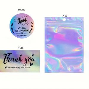 TEMU 670-피스 감사 편지 세트 - 효과가 있는 종이 카드, 스티커 및 재봉입 가능한 가방 - 기업, 결혼식, 선물 및 소매 포장용 - 개인 및 직업적 용도를 위한 감사 용품|카드스티커