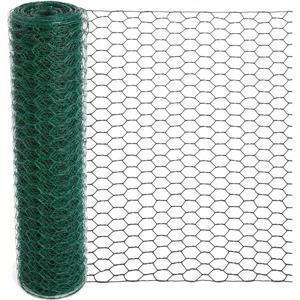 TEMU 1 롤 6각 갈바니zed PVC 코팅 닭_wire_mesh, 15.7 x 157 인치, 0.6 인치 두께, 플라스틱 재질, 공예, 닭, 정원, 꽃배열