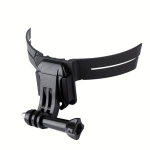 TEMU 1개 헬멧 마운트 스포츠 카메라 안티셰이크 브래킷, GoPro 치노락용 360° 회전 퀵 릴리스 베이스 PVC 소재 사이클링 레코더 액세서리, DJI 인스타36 액션 및 대부분의 스포츠카메라 홀더와 호환 가능