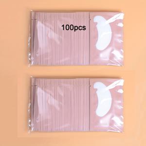 TEMU 100개, U자형 속눈썹 연장 젤 패드, 눈 아래 패드, 이식용 하단 속눈썹 분리 패드, 속눈썹 접목 도구