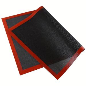 TEMU 천공 베이킹 매트, 1개/2개 엘레어 하프 실리콘 매트, 빵/피자/케이크/비스킷용 논스틱 재사용 가능 오븐 라이너